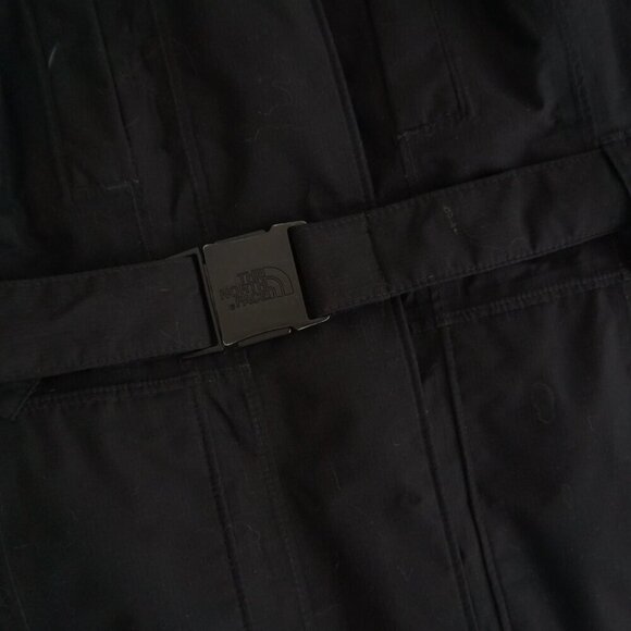 The North Face Black Puffer Belted Zip Up Winter Coat Large - Picture 8 of 15